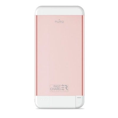 Puro Fast Charger PowerBank 4100mAh + MFI-kabel 2,1A - Rosa