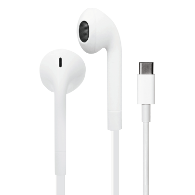 Puro - Icon Stereo-Hörlur med USB-C och Mik. - Vit