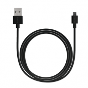 Puro USB-A Micro USB Kabel 2m - Svart