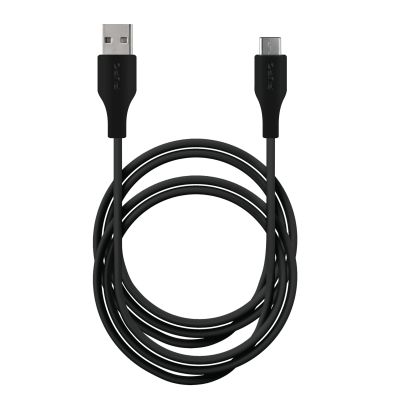 Puro - USB-A - USB-C kabel, 2m - Svart