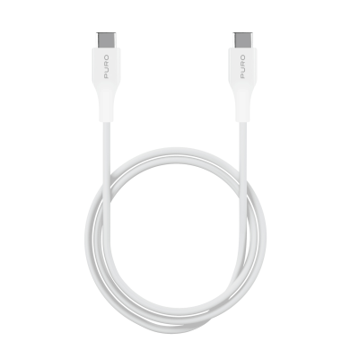 Puro - USB-C 2.0 - USB-C kabel, 1m - Vit