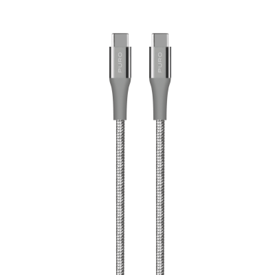 Puro - USB-C kabel, 1,2m, Kevlar - Rymdgrå