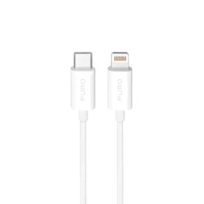 Puro USB-C - Lightning 20W Kabel 2m TPE - Vit