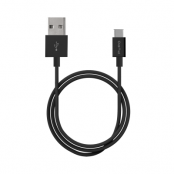Puro USB-C USB-A Kabel 1m - Svart