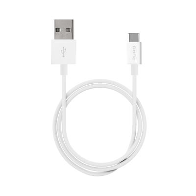 Puro USB-C till USB-A Kabel 1m - Vit