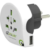 Q2Power Grounded Travel adapter 10A 1xUSB