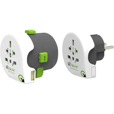 Q2power Qdapter 360 Travel Adapter 1xUSB