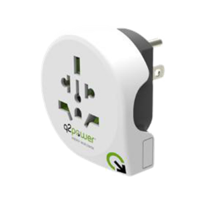 Q2Power QPLUX Universell Reseadapter - Vit