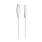 QUALO USB-C till Lightning Kabel 1.5m 2.4A Recycling - Vit