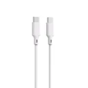 QUALO USB-C till USB-C Kabel 1.5m 3A Recycling - Vit
