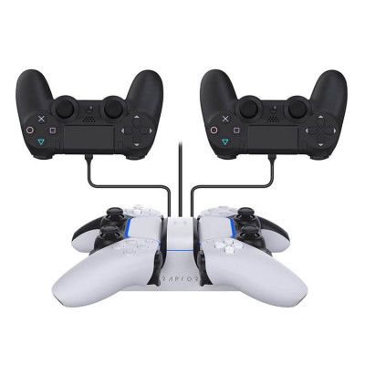 RAPTOR Laddare för Handkontroll Dual PS4 / PS5