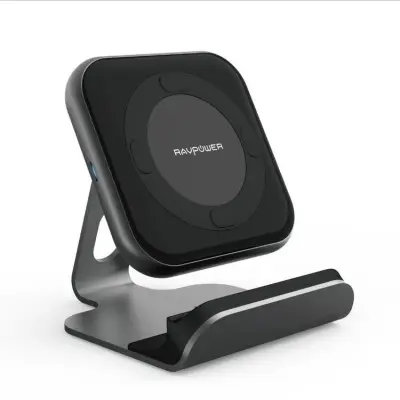 RAVPower Trådlös Qi-laddare Med Ställ