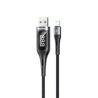 Remax Intelligent Digital USB lightning Kabel 1,2 m Svart