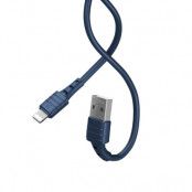 REMAX iPhone Lightning Kabel 2,4A RC-179i Blå