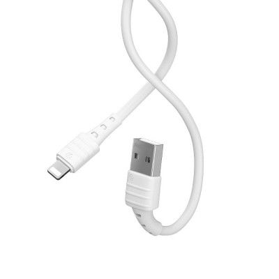 REMAX iPhone Lightning Kabel 2,4A RC-179i Vit
