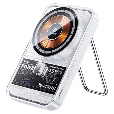 REMAX Powerbank 10000mAh 15W Trådlös Laddare Magnetisk Vit