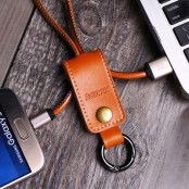 REMAX Retractable Ladd och Synkkabel Micro USB - Brun