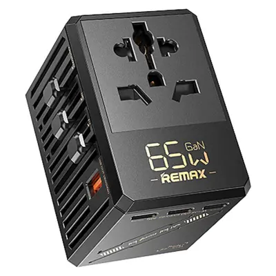 REMAX RP-U191 65W GaN Snabbladdare 1A4C Multiport Adapter för flera enheter