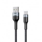 Remax Sury 2 Series Kabel Wire USB Type C 2,1 A 1 m Svart