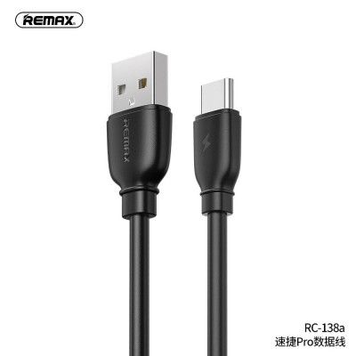 REMAX USB-C kabel Suji Pro 2,1A RC-138a Svart