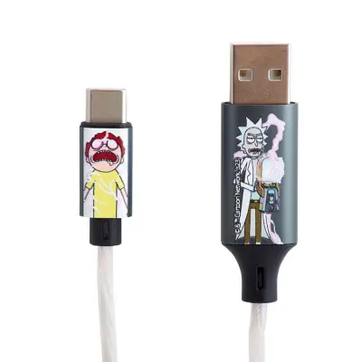 Rick&Morty USB-A till USB-C Kabel (1.2m) Shock
