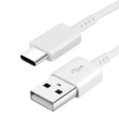 Samsung USB-A Till USB-C Kabel 0.8m - Vit