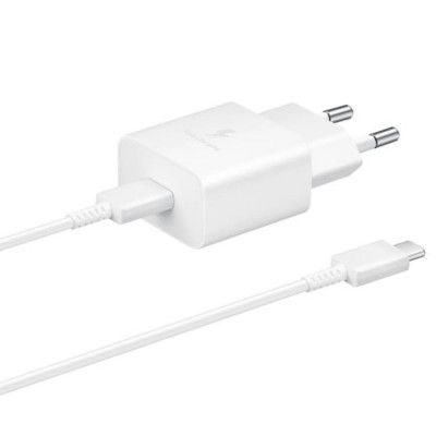 Samsung USB Väggladdare 15W USB-C Kabel - Vit