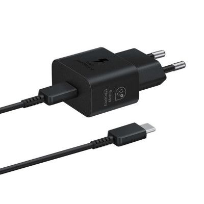 Samsung Väggladdare 25W SFC GaN med USB-C Kabel - Svart