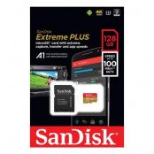 SANDISK EXTREME+ MICROSDXC 128GB W/ SD ADAPTER 170MB/S