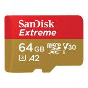 SANDISK EXTREME MICROSDXC 64GB W/ SD ADAPTER 160MB/S