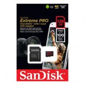SANDISK EXTREME PRO MICROSDXC 128GB W/ SD ADAPTER 170MB/S