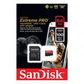 SANDISK EXTREME PRO MICROSDXC 64GB W/ SD ADAPTER 170MB/S