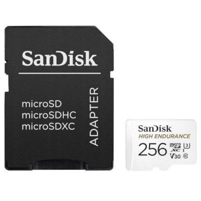 Sandisk Minneskort microSD 256GB 100MB/s med Adapter