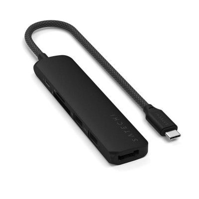 Satechi 6-i-1 HUBB USB-C Slim Multiport Adapter - Svart