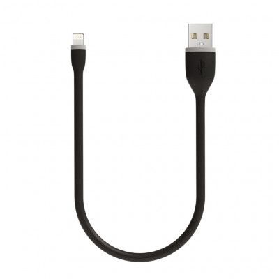 Satechi Flexibel Lightning-kabel 15 cm - Svart