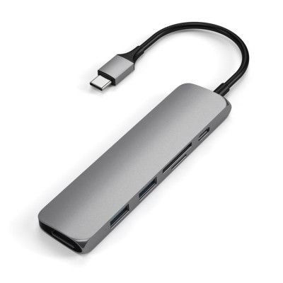 Satechi Slim USB-C MultiPort Adapter med HDMI - Space Grå