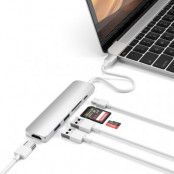 Satechi Slim USB-C MultiPort Adapter med HDMI, USB 3.0 portar, kortläsare