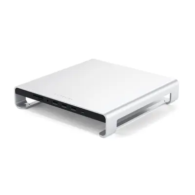 Satechi USB-C Aluminum Monitor Stand Hub för iMac - Silver
