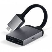 Satechi USB-C Dual HDMI Adapter - Grå