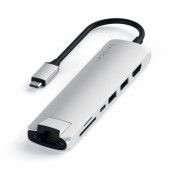 Satechi USB-C MultiPort Ethernet - HDMI, USB - Space Grå