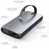 Satechi USB-C On-the-Go Multiport Adapter - Svart