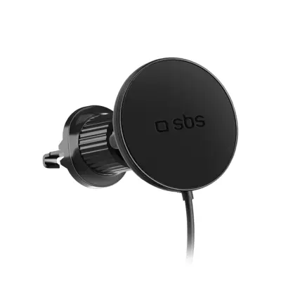 SBS Mobilhållare Ventilationsgaller Magsafe Med Infusion laddare - Svart