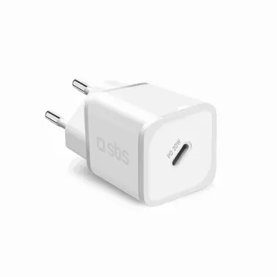 SBS Snabbladdare 20W GaN Power Delivery - Vit