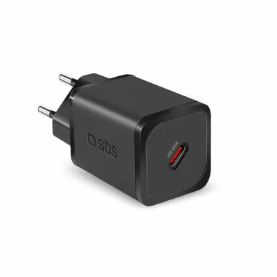 SBS Snabbladdare 45W GaN USB-C med Power Delivery - Svart