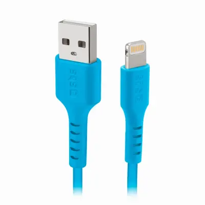 SBS USB-A - Lightning Kabel 1m - Blå