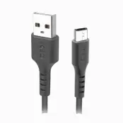 SBS USB-A - Micro-USB Kabel 2m - Svart