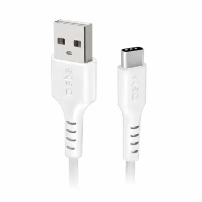 SBS USB-A - USB-C Kabel 1.5m - Vit