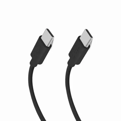 SBS USB-C - USB-C Kabel 1.5m 60W Braided - Svart