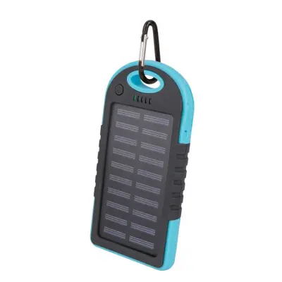 Setty Powerbank 5000 mAh Solar - Blå