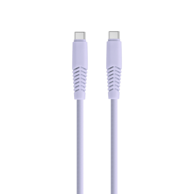 Setty USB-C Till USB-C Kabel 1.5 m 2.1A KSC-C-1.529 - Lila